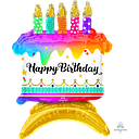 [191.4253911] Air-Filled Decoration Happy Birthday Pastel C/1