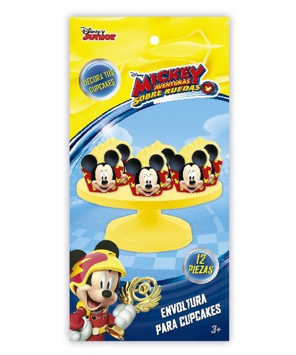 [60.DEECMK] Envoltura Para Cupcakes Mickey C/12