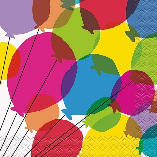 [30.73121] Servilleta Ch Globos Colores C16