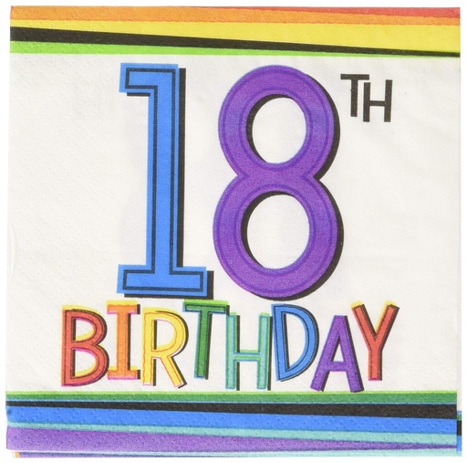 [40.5018362] Servilleta Chica Rainbow 18th C/16