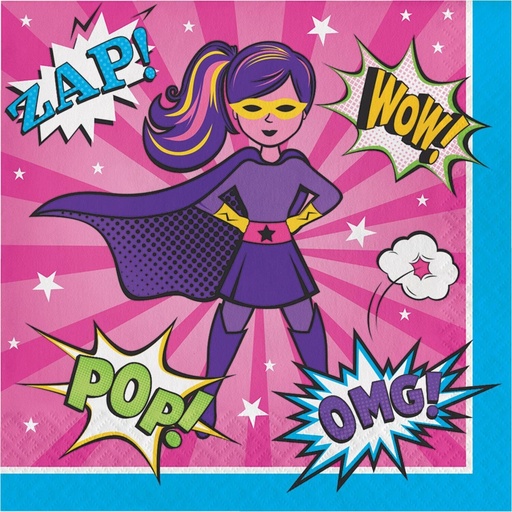 [20.332394] Servilleta G Girl Superhero C/16