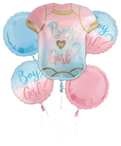 [190.4283301] Gender Reveal Boy or Girl? Balloon Bouquet C/5