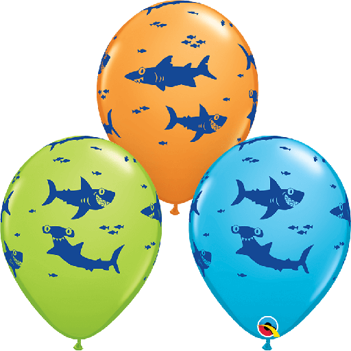 [203.97535] Globo 12" Tiburones Divertidos C/1