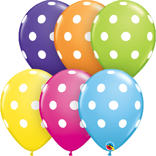 [203.85066] Globo 12" Puntos Polka Grandes C/1
