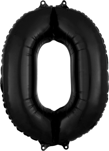 [194.3884101] Globo 26" Numero 0 Negro C/1