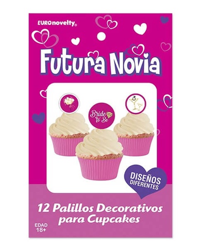 [69.DEACDS12] Palillos Decorativos Futura Novia C/12