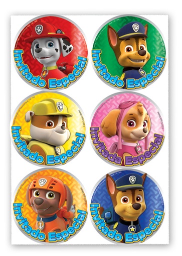 [10.130/600] Distintivo Paw Patrol C/24