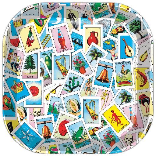 [10.432/902] Plato 9" Loteria Mexicana C/6