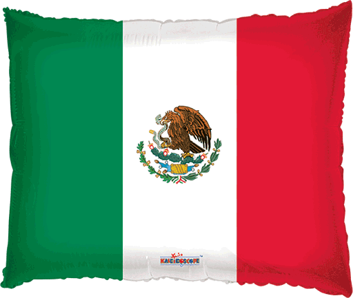 [216.V34607/22] Globo 22" Bandera Mexico C/1