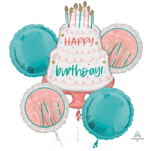 [190.4258001] Balloon Bouquet Birthday Cake C/5