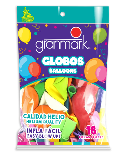 [17.8863/1] Bolsa De Globos 12" Surtido C/18
