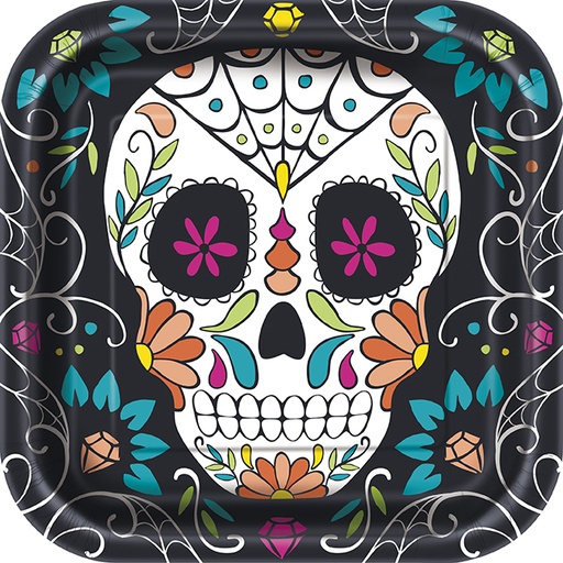 [30.77065] Plato 9" Day Of The Dead Skull C/10