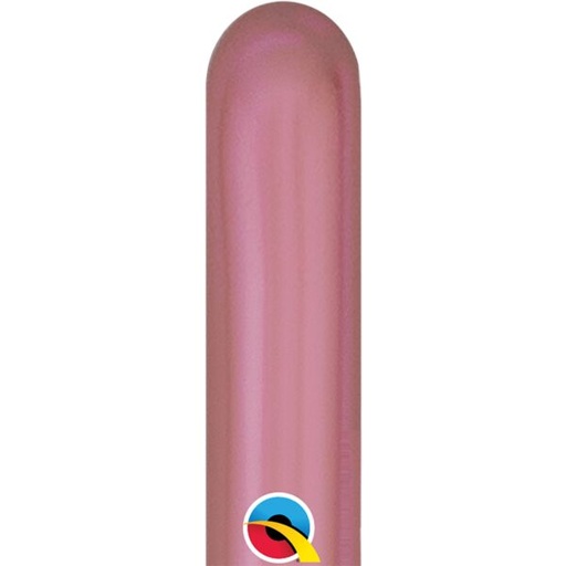 [204.58287] Globo 260" Latex Oro Rosa Chrome C/1