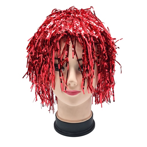 [14.5289/4] Peluca Metalica Roja C/1