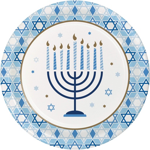 [20.345758] Plato 9" Hanukkah Celebration C/8