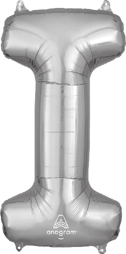[196.32963/01] Globo 36" Letra I Plata C/1
