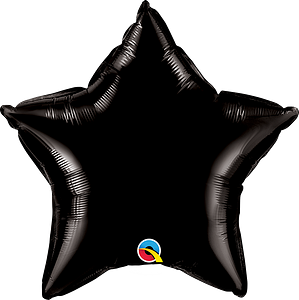 [206.24186] Globo 9" Estrella Negra C/1