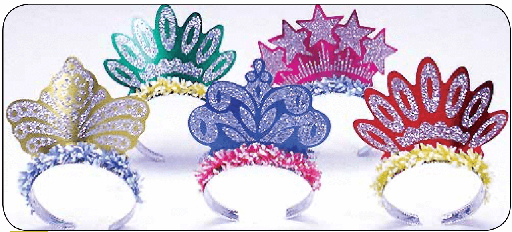 [100.1031] Tiara Crown Glitter Fringe C/1