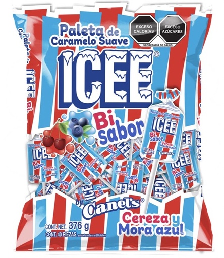 [221.05817] Paleta Icee Cereza Y Mora C/38