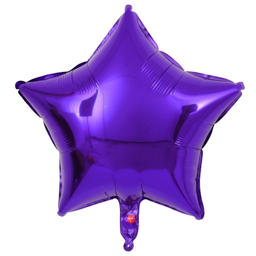 [197.1643699] Globo 9" Estrella Morado C/1