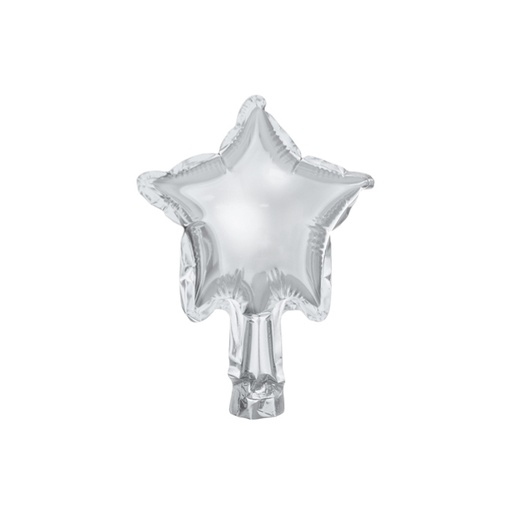 [197.16307] Globo 4" Estrella Plata C/1