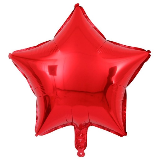 [197.22883] Globo 4" Estrella Rojo C/1