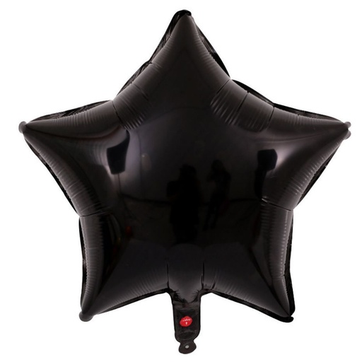 [197.3402504] Globo 4" Estrella Negra C/1