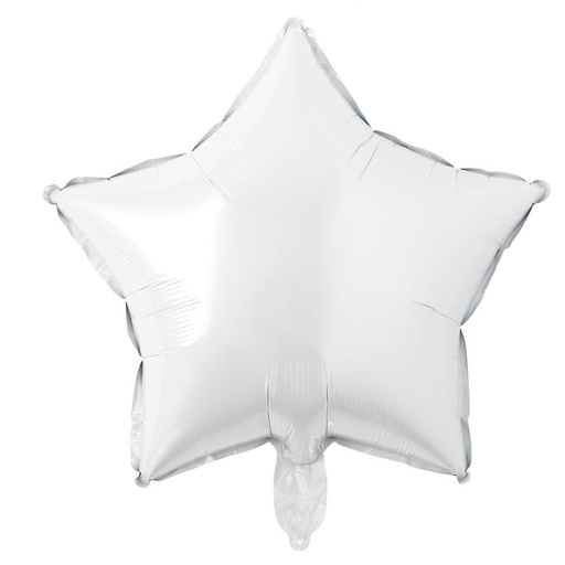 [197.1757609] Globo 9" Estrella Blanco C/1