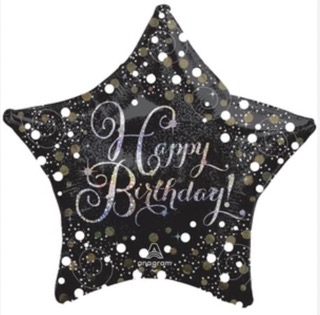 [193.45351] Globo 36" Sparkling Birthday C/1