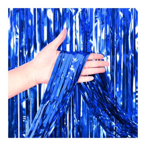 [75.014226] Cortina Holografica Azul Rey C/1