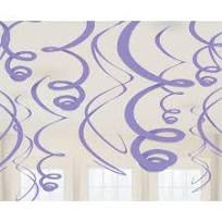 [41.67055] Swirls Decoration Purple C/12