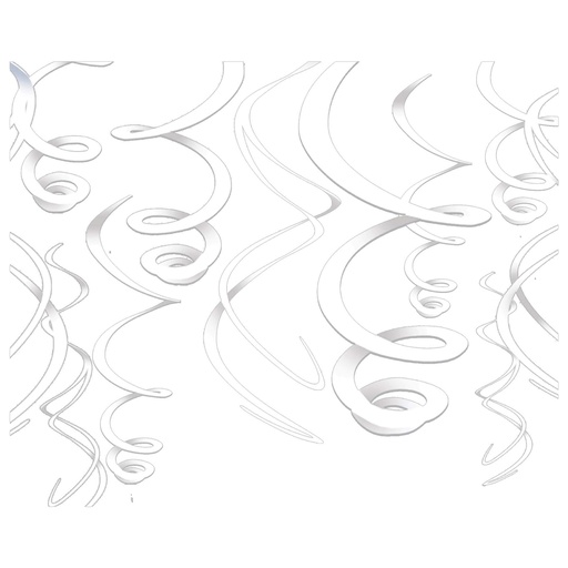 [41.67055.08] Swirls Decoration Blanco C/12