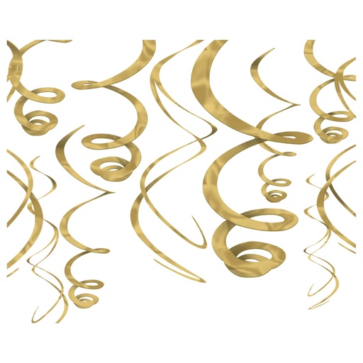 [41.67055.19] Swirl Decorations Dorado C/12