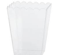 [40.437897.86] Large Clear Plastic Scalloped Container C/1