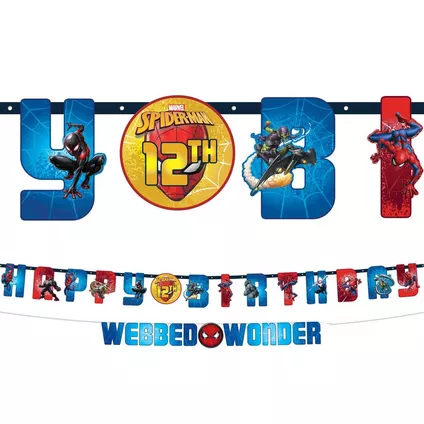 [41.120673] Banderin Jumbo Spiderman C/1 Kit