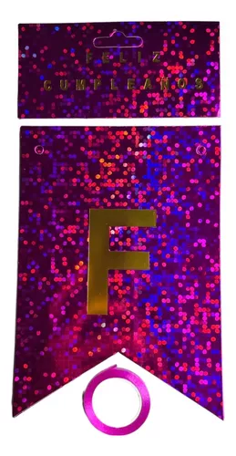 [120.7836] Banderin Holografico Magenta  C/1