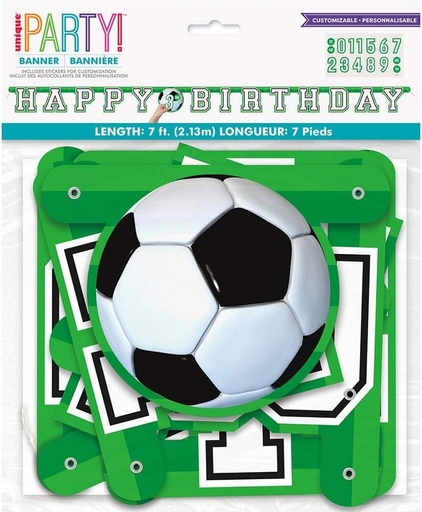 [30.27284] Banderin Soccer Happy Birthday C/1