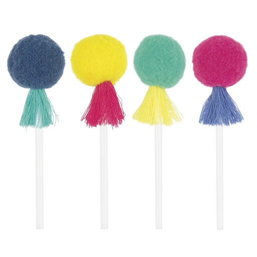 [31.44395] Food Picks Pom Pom And Tassel C/8