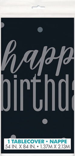 [30.83583] Mantel Happy Birthday Black & Grey C/1