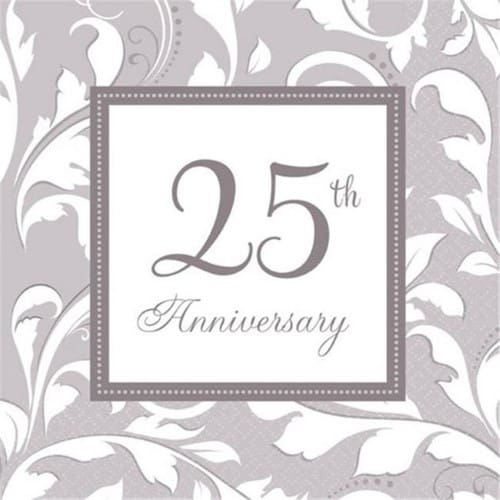 [40.5238501] Servilleta Ch Aniversario 25 C/16