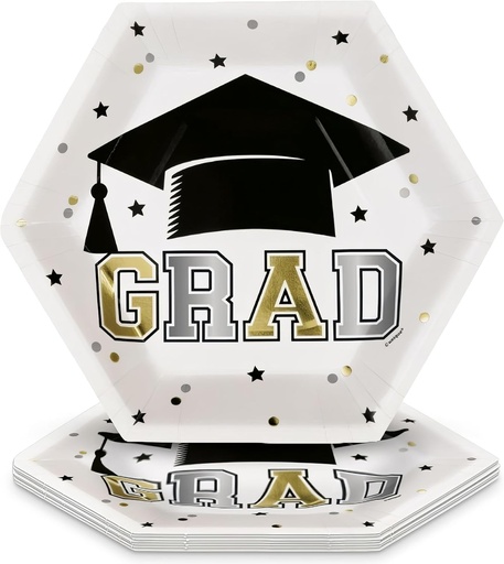 [40.77645] Plato Hexagonal Congrats Grad C/8
