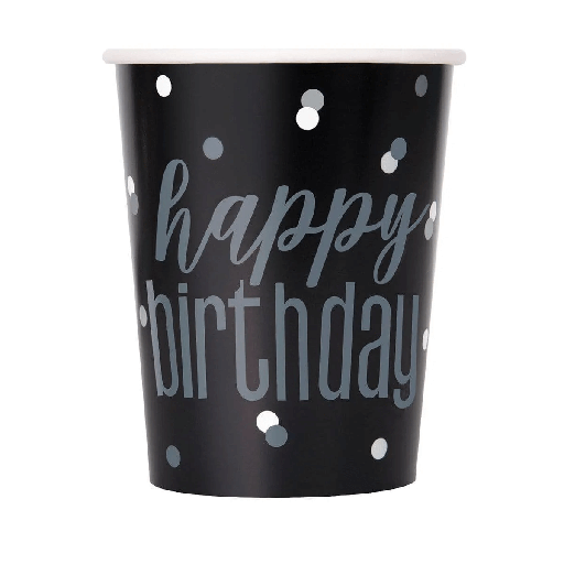 [41.83588] Vaso 9oz. Happy Birthday C/8