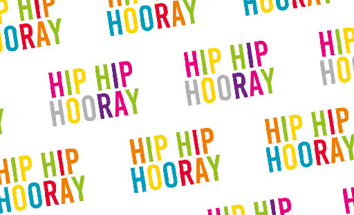 [16.930-7568] Papel Envoltura Hip Hip Hooray C/1