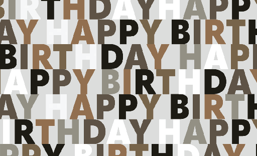 [16.930-7580] Papel Envoltura Happy Birthday C/1