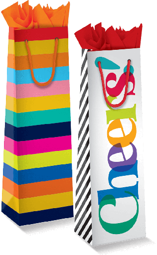 [16.836-23/6] Bolsa Botella Lineas y Colores C/1