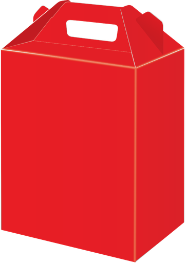 [10.495G/1] Caja Para Dulces Chica Roja C/6
