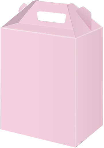 [10.495G.8] Caja Para Dulces Chica Rosa Bebe C/6