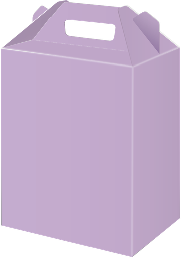 [10.495G/6] Caja Para Dulces Chica Lavanda C/6