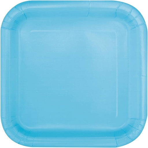 [30.30900] Plato 7" Cuadrado Azul Cielo C/16