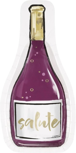 [30.43935] Plato 7" Forma de Botella C/8